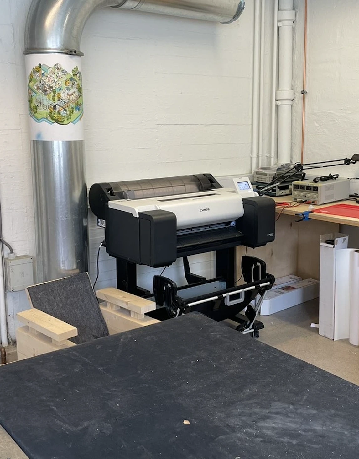 Storformatprinter i Idégarasjen