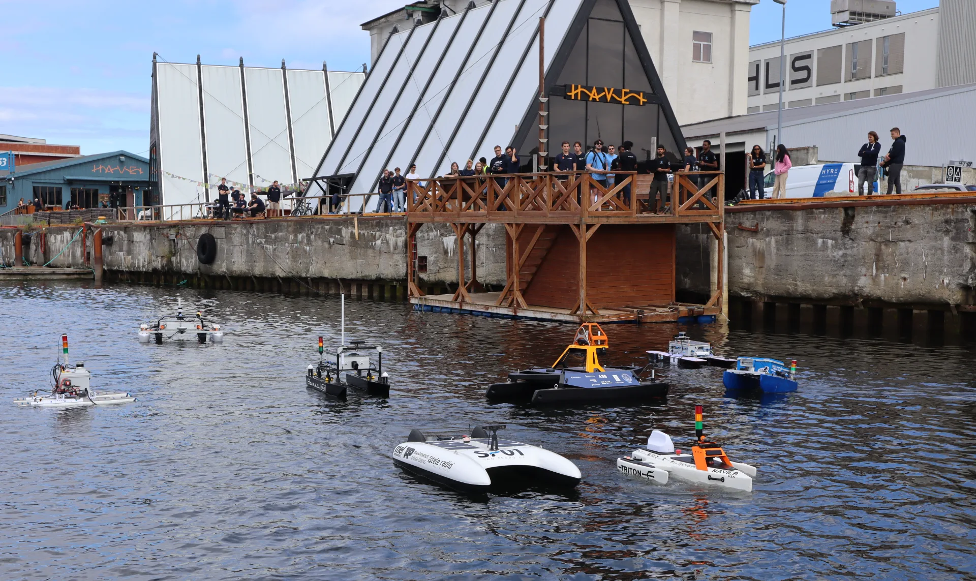 Njord autonome fartøy på vannet